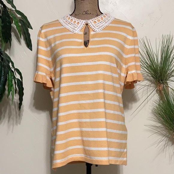 Karl Lagerfeld Tops - NWT Karl Lagerfeld collared top size Medium